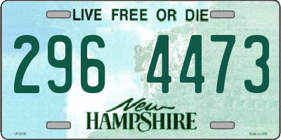 NH license plate 2964473