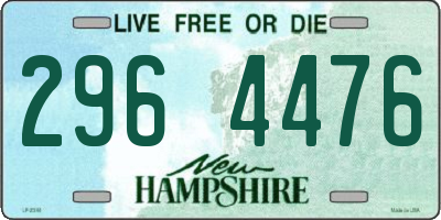 NH license plate 2964476