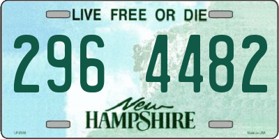 NH license plate 2964482