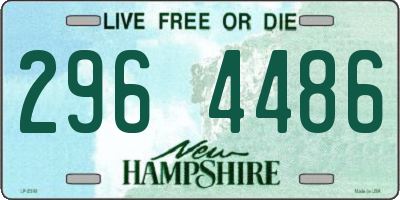 NH license plate 2964486