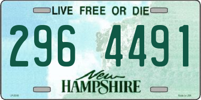 NH license plate 2964491