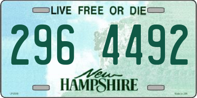 NH license plate 2964492