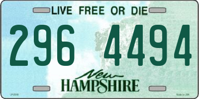 NH license plate 2964494