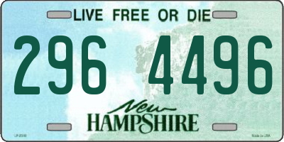 NH license plate 2964496