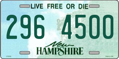 NH license plate 2964500