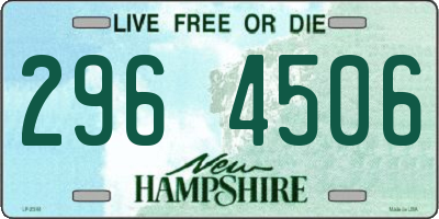 NH license plate 2964506