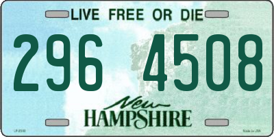 NH license plate 2964508