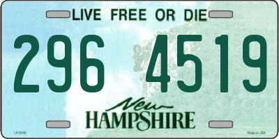 NH license plate 2964519