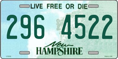NH license plate 2964522