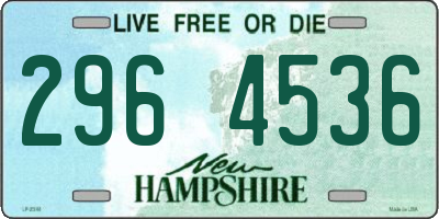 NH license plate 2964536