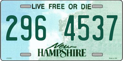 NH license plate 2964537