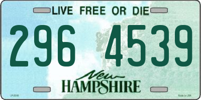 NH license plate 2964539