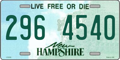 NH license plate 2964540