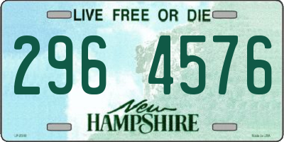 NH license plate 2964576