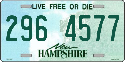 NH license plate 2964577