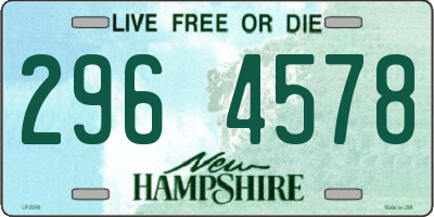 NH license plate 2964578