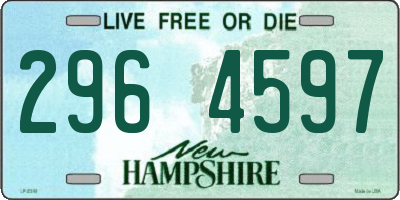 NH license plate 2964597