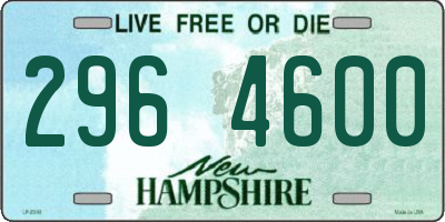 NH license plate 2964600
