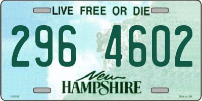 NH license plate 2964602