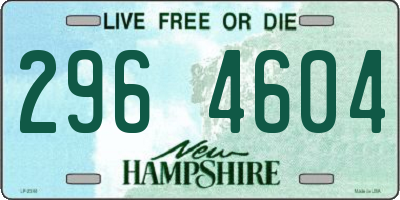 NH license plate 2964604