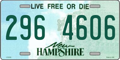 NH license plate 2964606