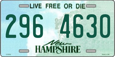 NH license plate 2964630