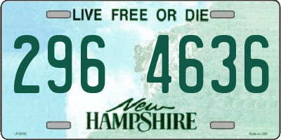 NH license plate 2964636