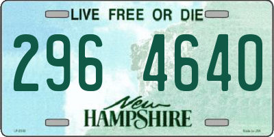 NH license plate 2964640