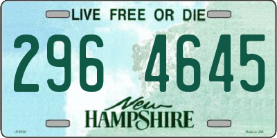 NH license plate 2964645