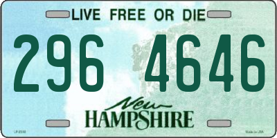 NH license plate 2964646