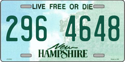 NH license plate 2964648