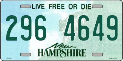 NH license plate 2964649