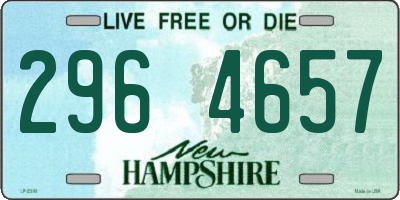 NH license plate 2964657