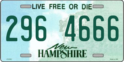 NH license plate 2964666