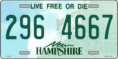 NH license plate 2964667