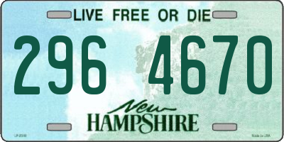 NH license plate 2964670