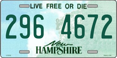 NH license plate 2964672