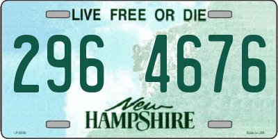NH license plate 2964676