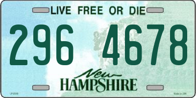 NH license plate 2964678