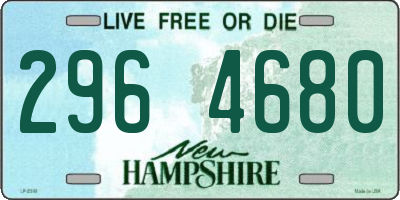 NH license plate 2964680