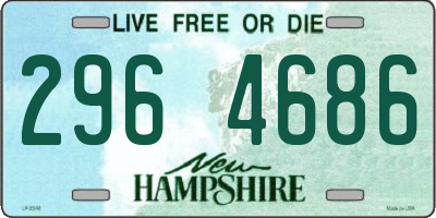 NH license plate 2964686