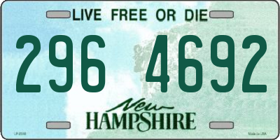 NH license plate 2964692