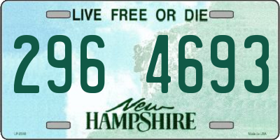 NH license plate 2964693