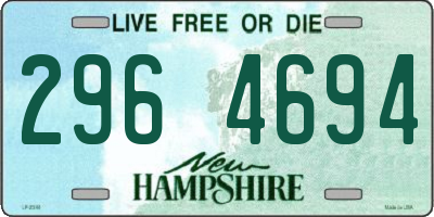 NH license plate 2964694