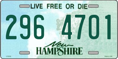 NH license plate 2964701