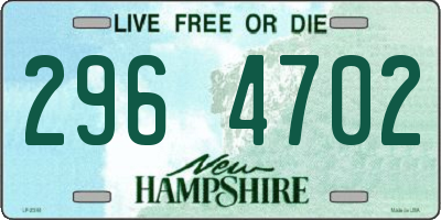 NH license plate 2964702