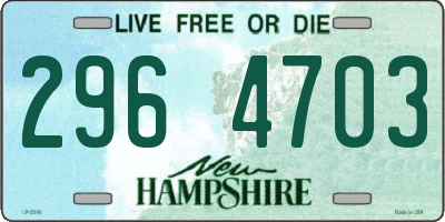 NH license plate 2964703