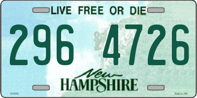 NH license plate 2964726