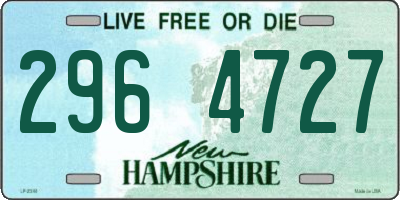 NH license plate 2964727
