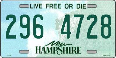 NH license plate 2964728